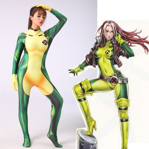 Tuta cosplay men rogue anna - cosplay,